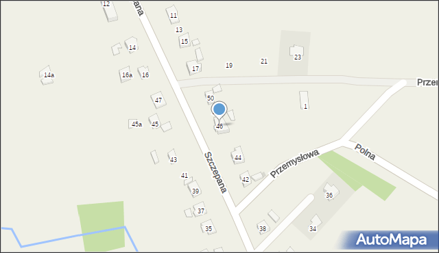 Szczepańcowa, Jarzębinowa, 46, mapa Szczepańcowa