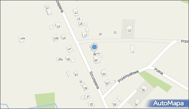 Szczepańcowa, Jarzębinowa, 48, mapa Szczepańcowa