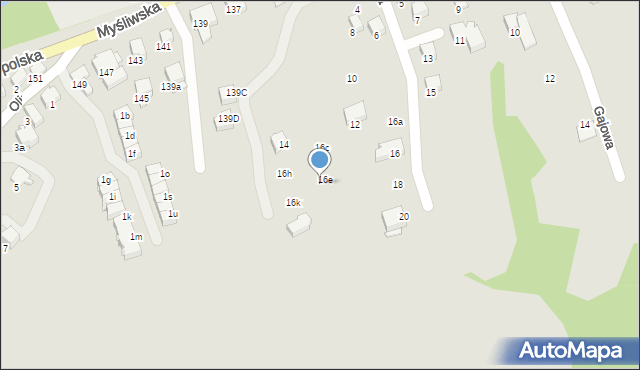 Szczyrk, Jarzębinowa, 16f, mapa Szczyrk