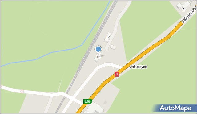 Szklarska Poręba, Jakuszyce, 8B, mapa Szklarska Poręba
