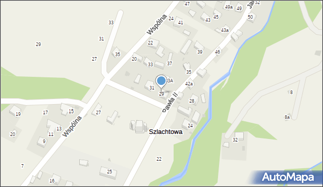 Szlachtowa, Jana Pawła II, 29, mapa Szlachtowa