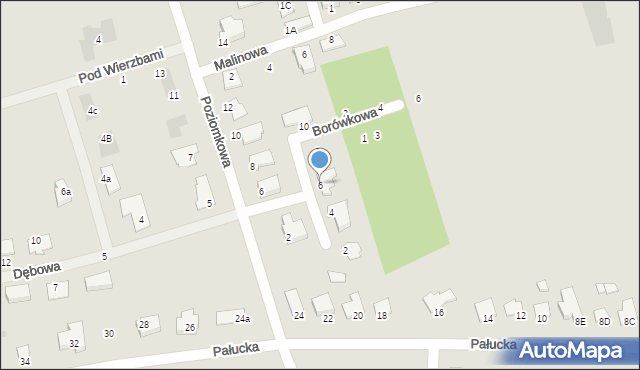 Szubin, Jagodowa, 6, mapa Szubin