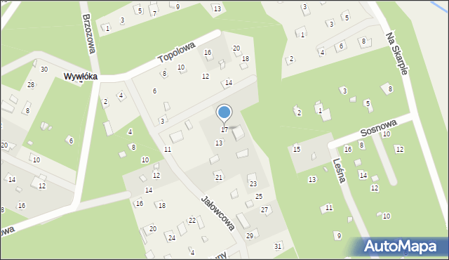 Szumin, Jałowcowa, 17, mapa Szumin