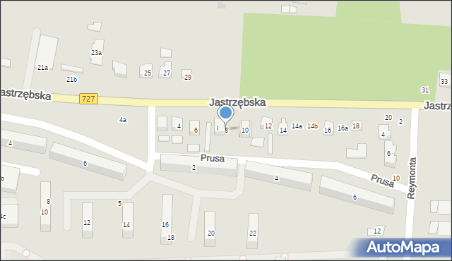 Szydłowiec, Jastrzębska, 8, mapa Szydłowiec