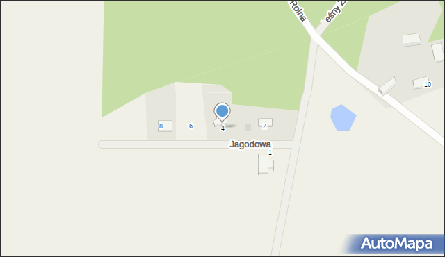 Szymbark, Jagodowa, 4, mapa Szymbark