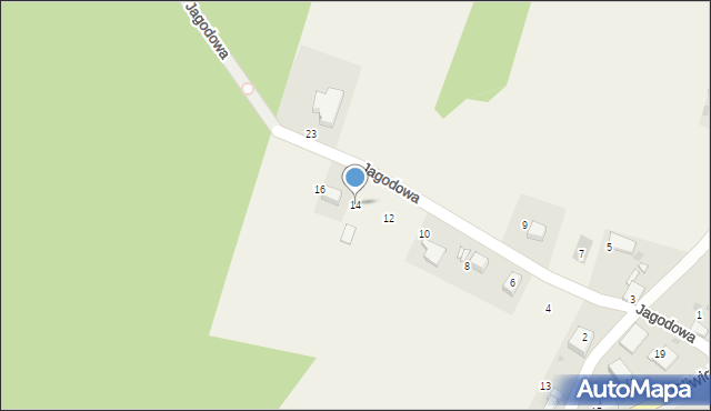 Szymocice, Jagodowa, 14, mapa Szymocice
