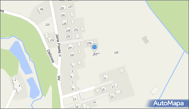 Targowiska, Jana Pawła II, 163, mapa Targowiska