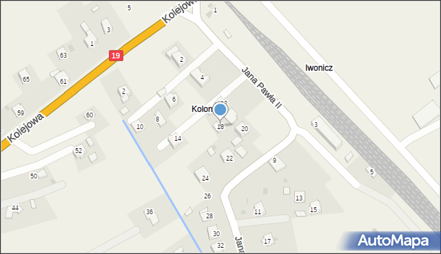 Targowiska, Jana Pawła II, 18, mapa Targowiska