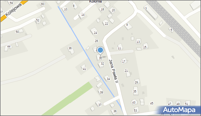 Targowiska, Jana Pawła II, 30, mapa Targowiska