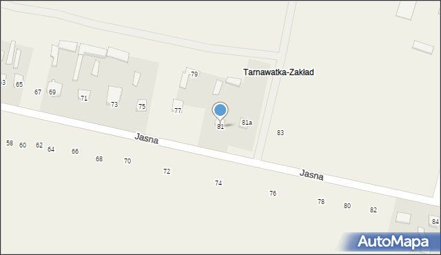 Tarnawatka, Jasna, 81, mapa Tarnawatka