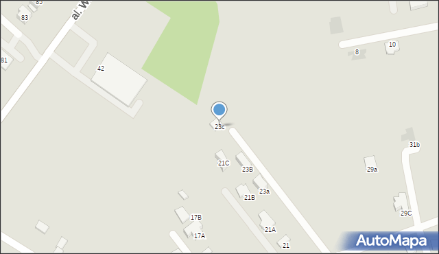 Tarnobrzeg, Jaśminowa, 23c, mapa Tarnobrzegu