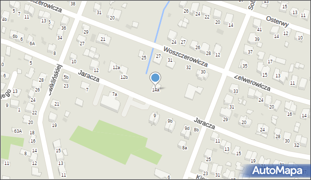 Tarnów, Jaracza Stefana, 14a, mapa Tarnów