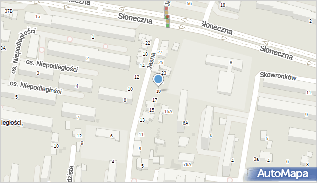 Tarnów, Jasna, 19, mapa Tarnów