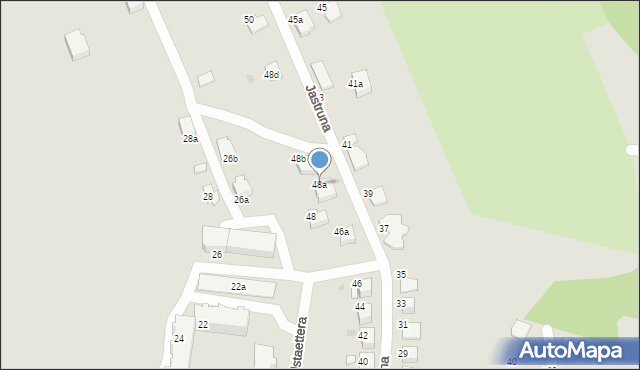 Tarnów, Jastruna Mieczysława, 48a, mapa Tarnów