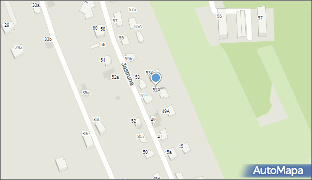 Tarnów, Jastruna Mieczysława, 51A, mapa Tarnów