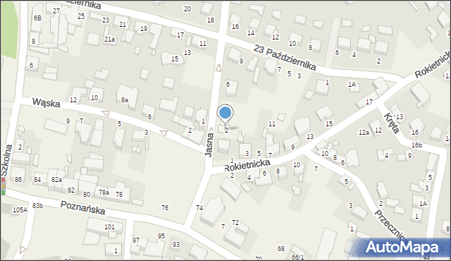 Tarnowo Podgórne, Jasna, 2, mapa Tarnowo Podgórne