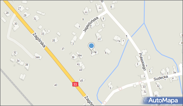Tarnowskie Góry, Jagiellońska, 2, mapa Tarnowskie Góry
