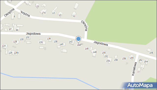 Tarnowskie Góry, Jagodowa, 144, mapa Tarnowskie Góry