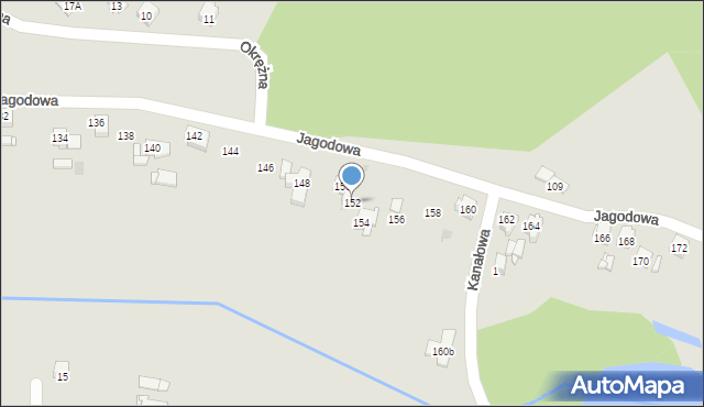 Tarnowskie Góry, Jagodowa, 152, mapa Tarnowskie Góry