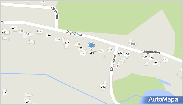 Tarnowskie Góry, Jagodowa, 156, mapa Tarnowskie Góry