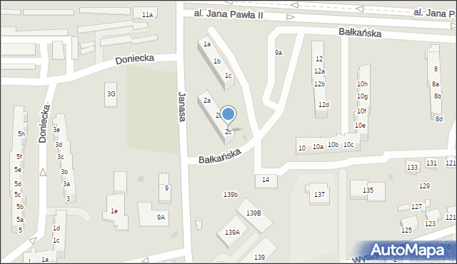 Tarnowskie Góry, Janasa Wincentego, 2c, mapa Tarnowskie Góry