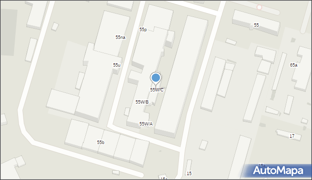 Tczew, Jagiellońska, 55W/C, mapa Tczew