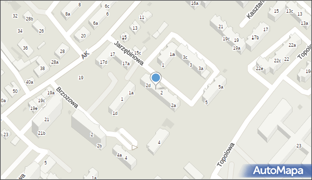 Tczew, Jarzębinowa, 2c, mapa Tczew