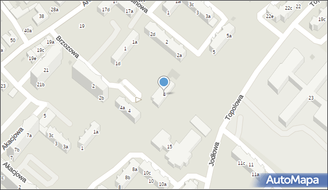 Tczew, Jarzębinowa, 4, mapa Tczew