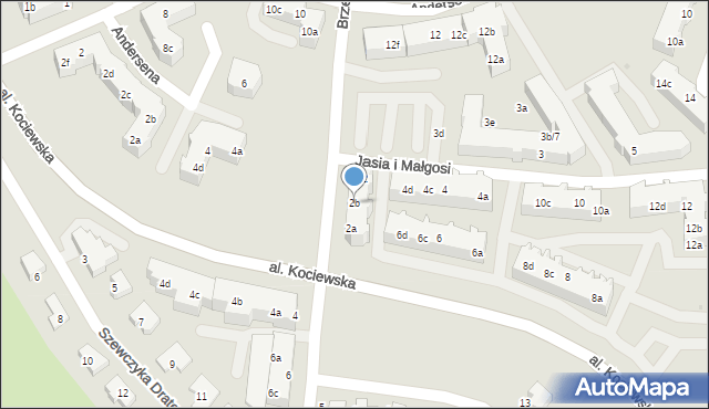 Tczew, Jasia i Małgosi, 2b, mapa Tczew