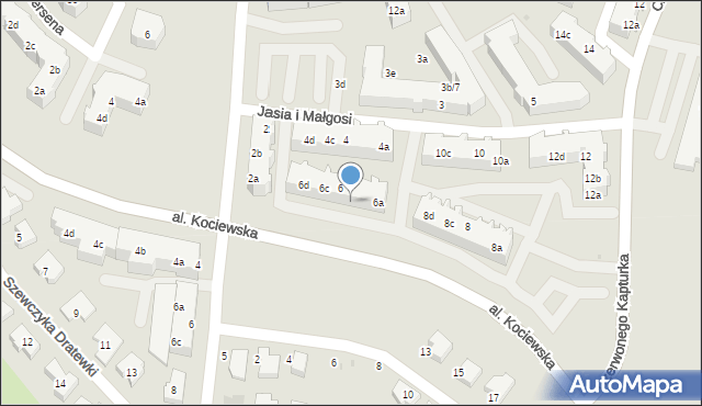 Tczew, Jasia i Małgosi, 5a, mapa Tczew