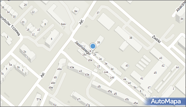 Tczew, Jasińskiego Jakuba, 2a, mapa Tczew