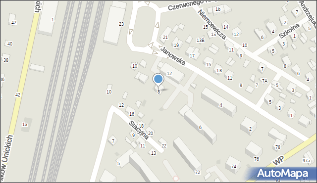 Terespol, Janowska, 8, mapa Terespol