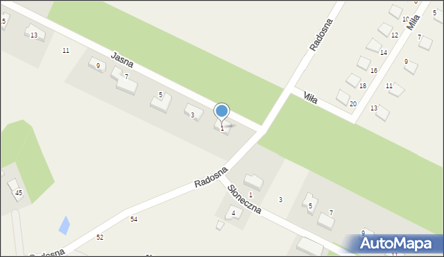 Tokary, Jasna, 1, mapa Tokary