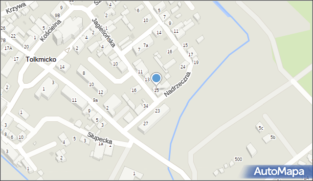 Tolkmicko, Jagiellońska, 15, mapa Tolkmicko