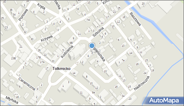 Tolkmicko, Jagiellońska, 2, mapa Tolkmicko