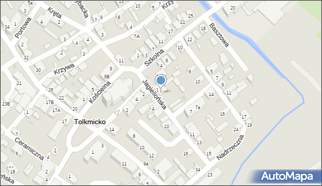 Tolkmicko, Jagiellońska, 3, mapa Tolkmicko