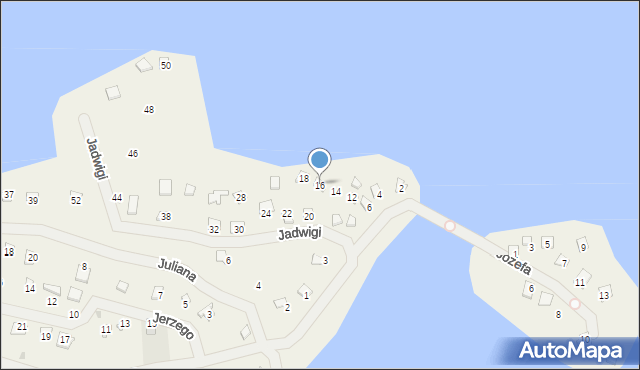 Tomaszkowo, Jadwigi, 16, mapa Tomaszkowo