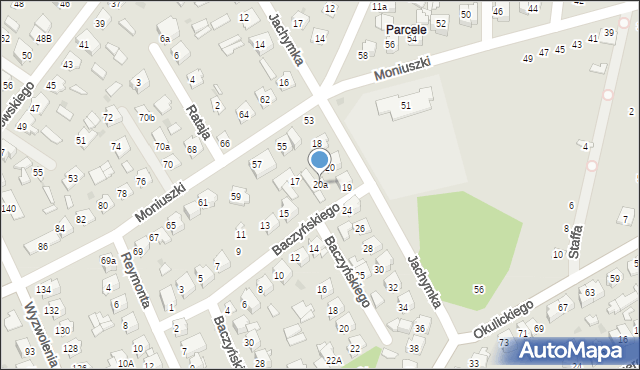 Tomaszów Lubelski, Jachymka-Wiktora Zenona, 20a, mapa Tomaszów Lubelski