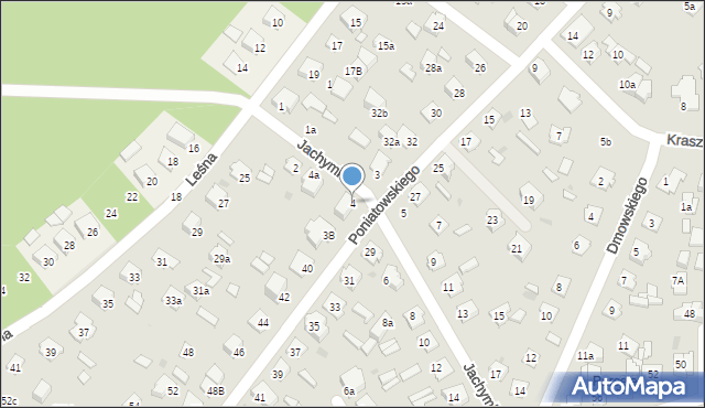 Tomaszów Lubelski, Jachymka-Wiktora Zenona, 4, mapa Tomaszów Lubelski