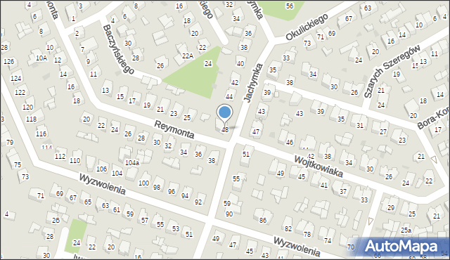 Tomaszów Lubelski, Jachymka-Wiktora Zenona, 48, mapa Tomaszów Lubelski