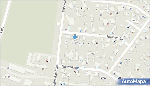 Tomaszów Mazowiecki, Jagiellońska, 4, mapa Tomaszów Mazowiecki