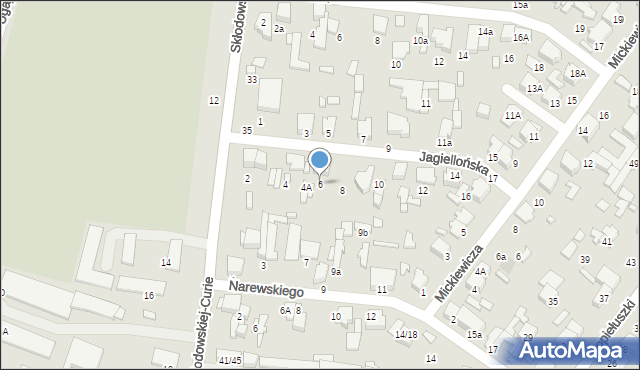 Tomaszów Mazowiecki, Jagiellońska, 6, mapa Tomaszów Mazowiecki