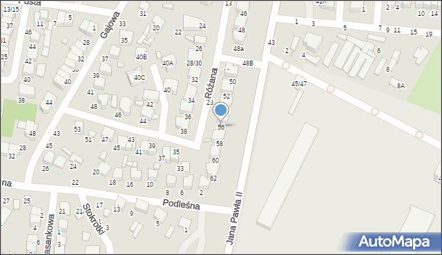 Tomaszów Mazowiecki, Jana Pawła II, 56, mapa Tomaszów Mazowiecki