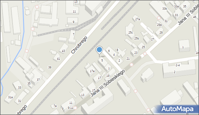 Toruń, Jana Olbrachta, 5B, mapa Torunia