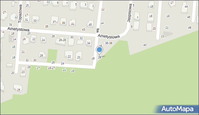 Toruń, Jaspisowa, 18, mapa Torunia