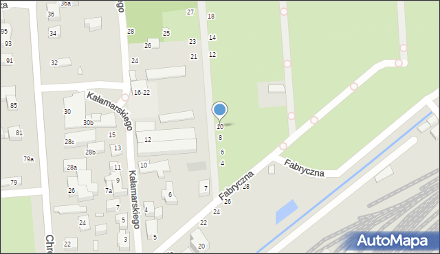 Toruń, Jaworskich Stanisławy i Damazego, 10, mapa Torunia