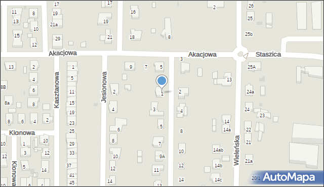 Trzcianka, Jarzębinowa, 1, mapa Trzcianka