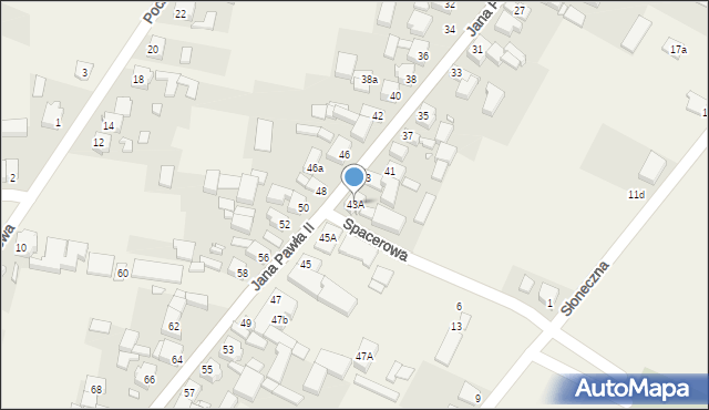 Trzcinica, Jana Pawła II, 43A, mapa Trzcinica
