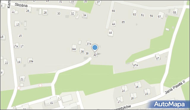 Trzebinia, Jana Pawła II, 42, mapa Trzebinia