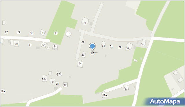 Trzebinia, Jana Pawła II, 65, mapa Trzebinia